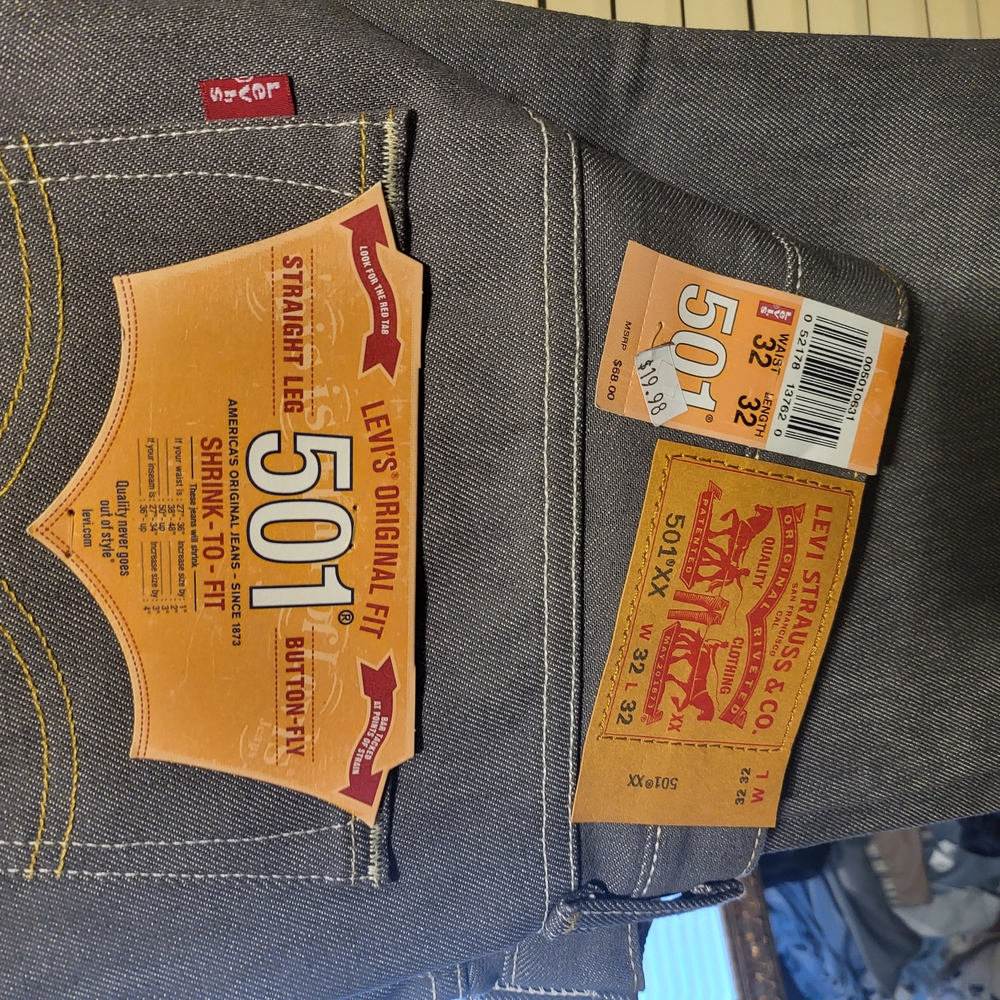 Levi's Men's 501 Original Fit Jeans - Gray